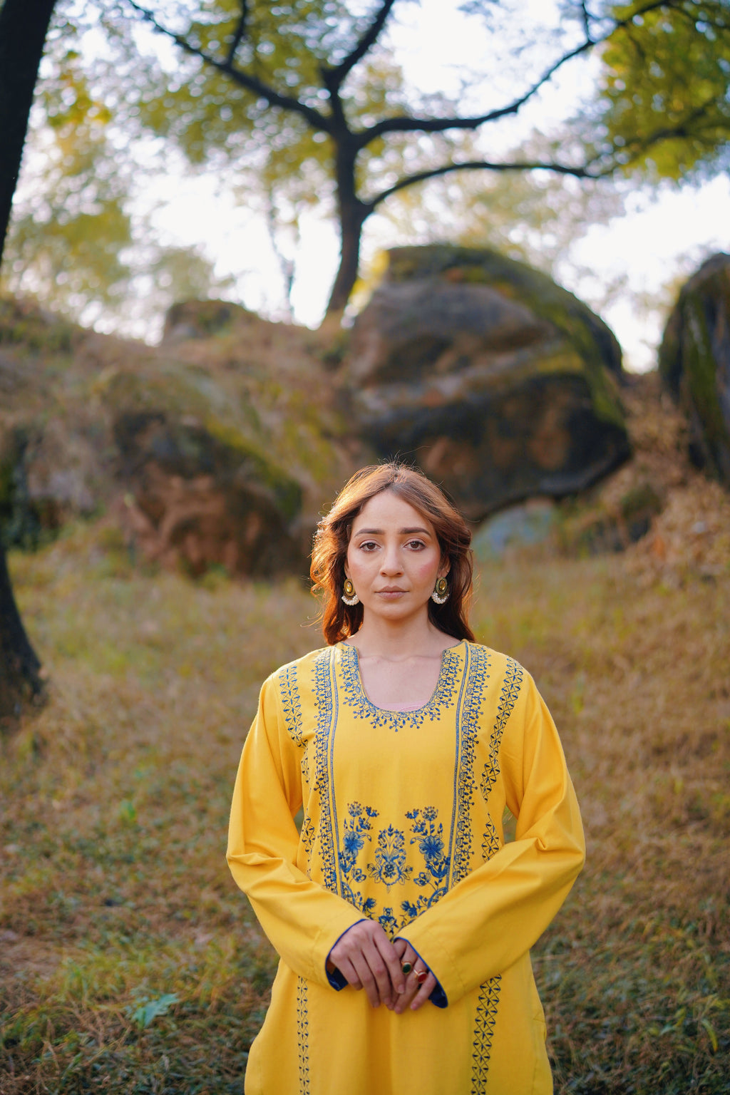 Golden Meadow - 2 Piece - Wool - Embroidered Suit