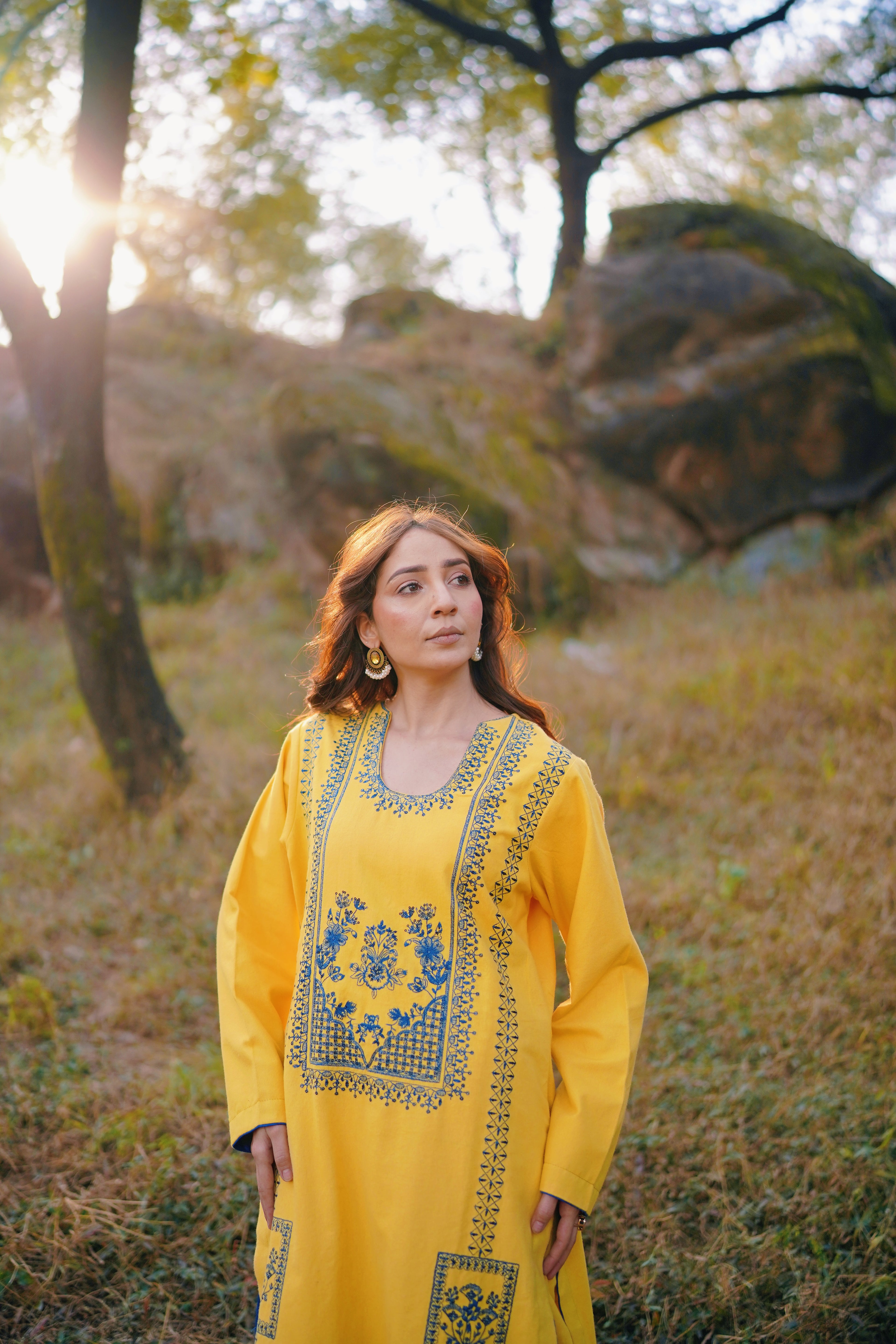 Golden Meadow - 2 Piece - Wool - Embroidered Suit