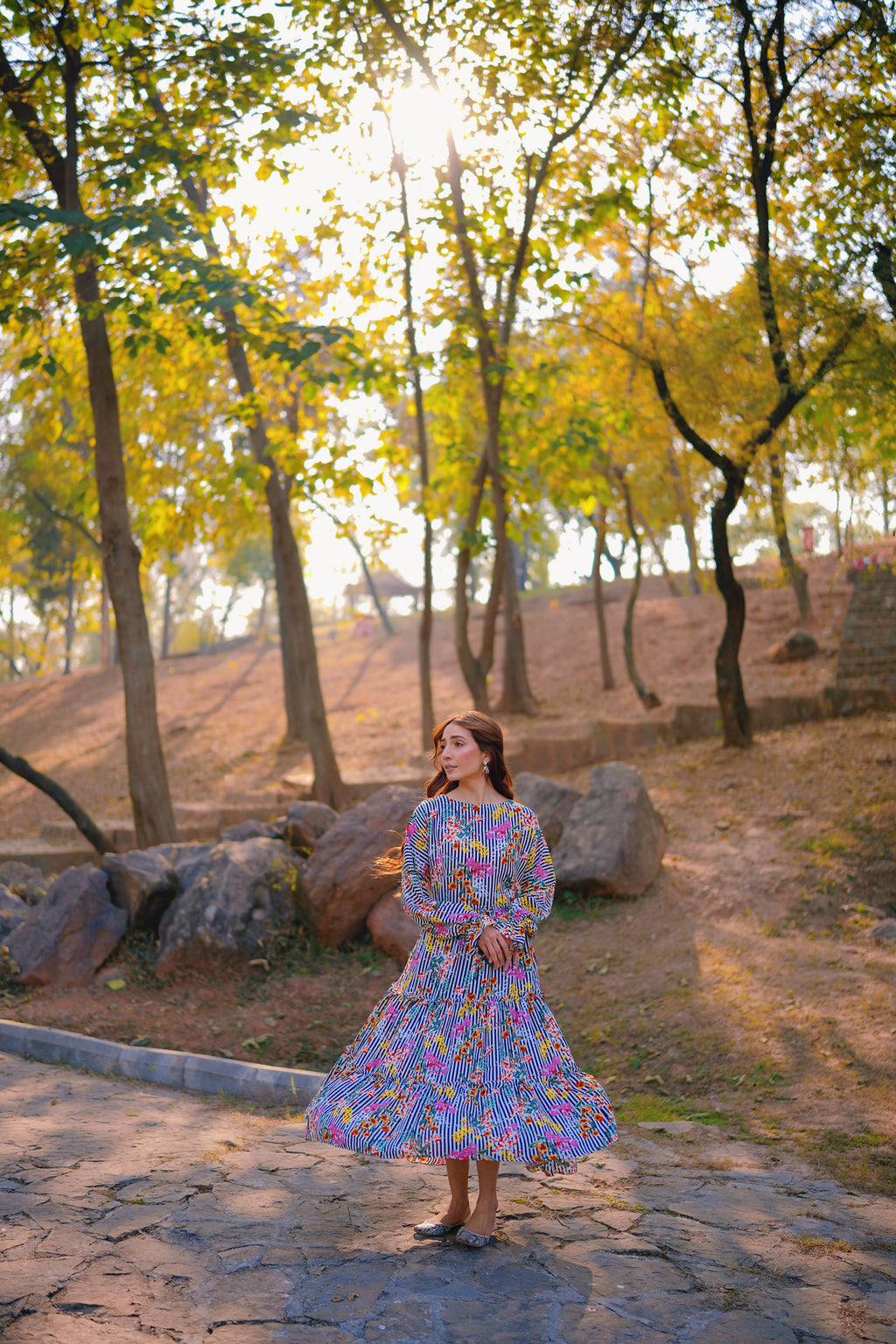 NURA – Noir Bloom - Frock