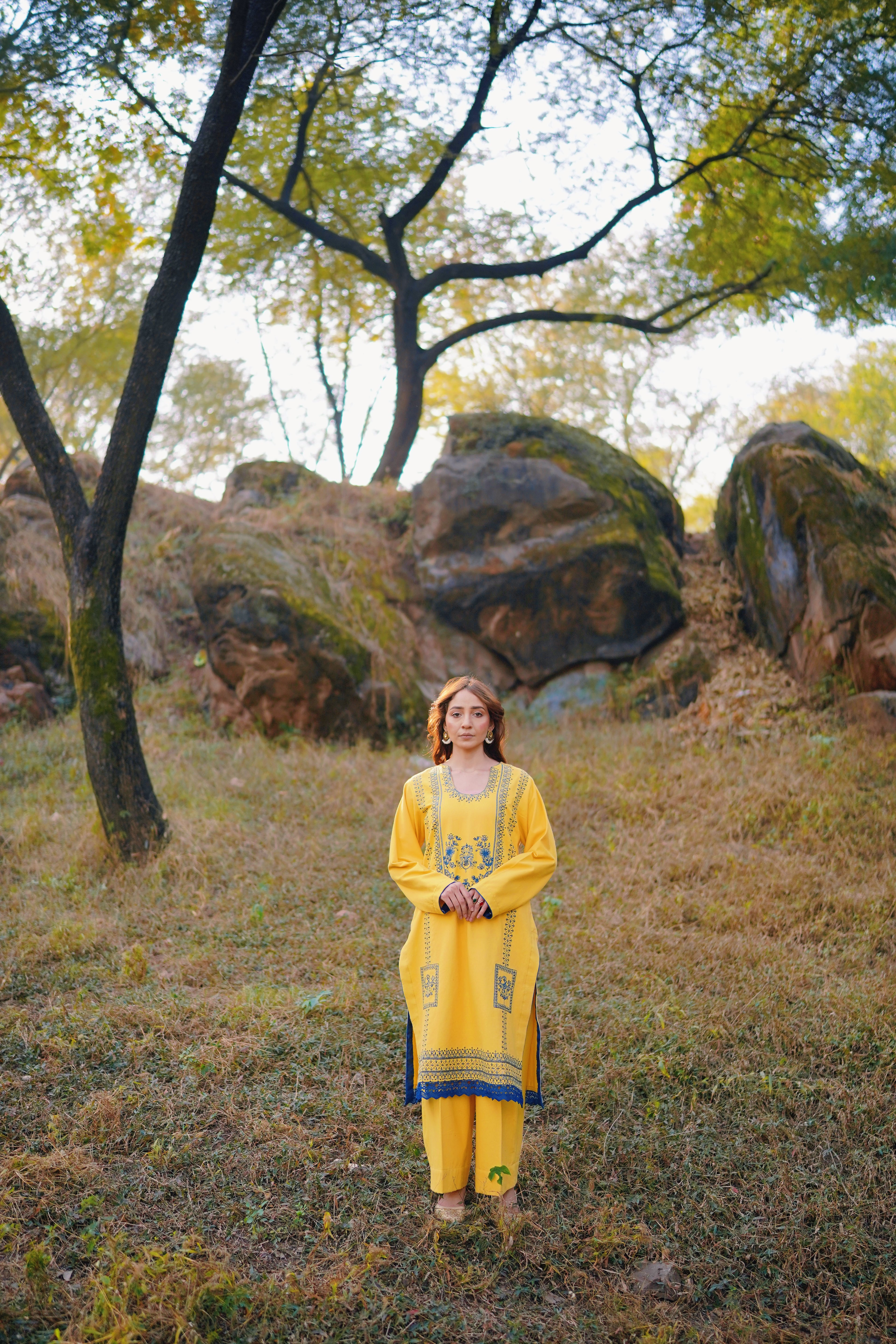 Golden Meadow - 2 Piece - Wool - Embroidered Suit