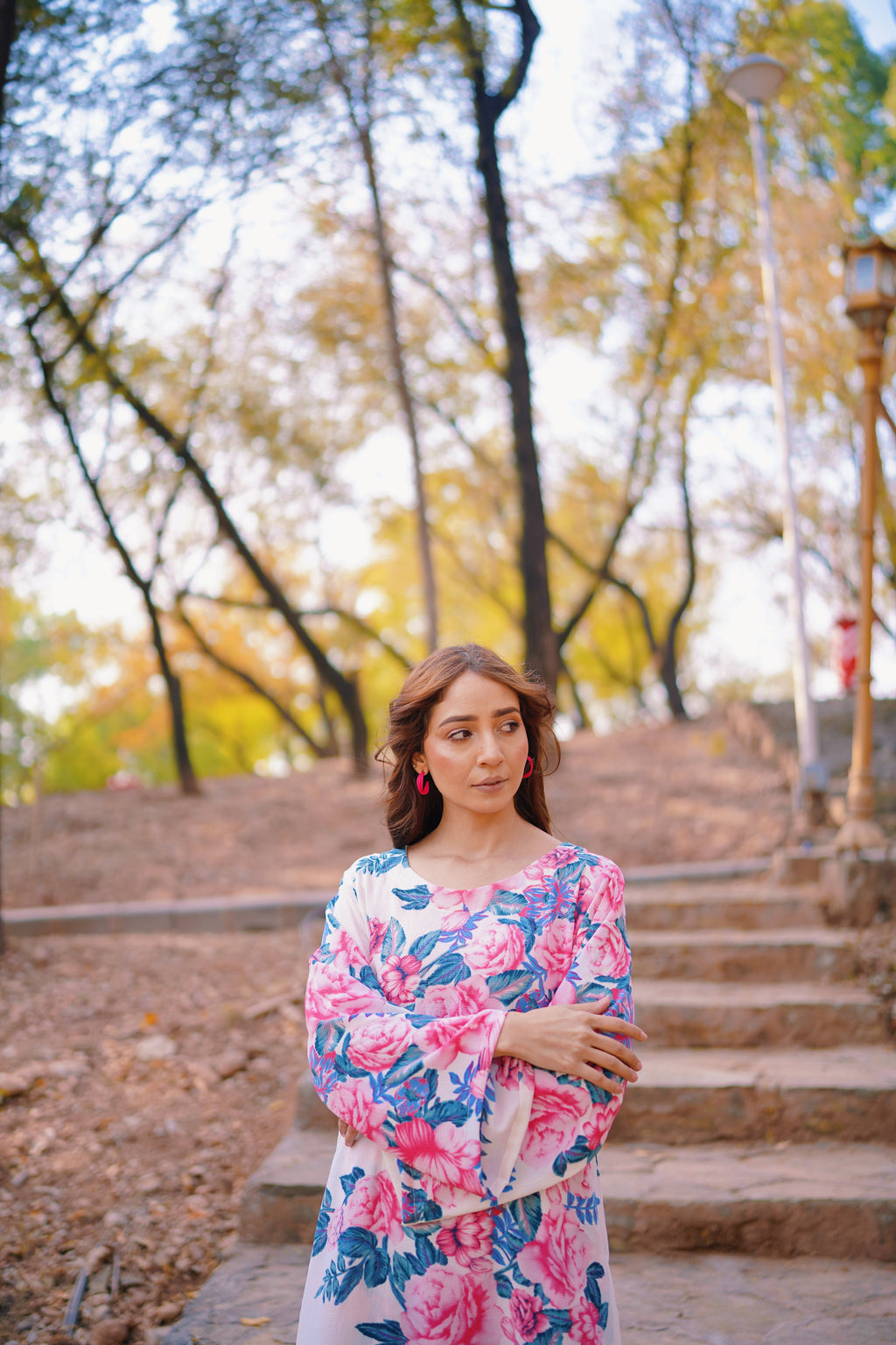 ELARA — White Floral Co-Ord Set