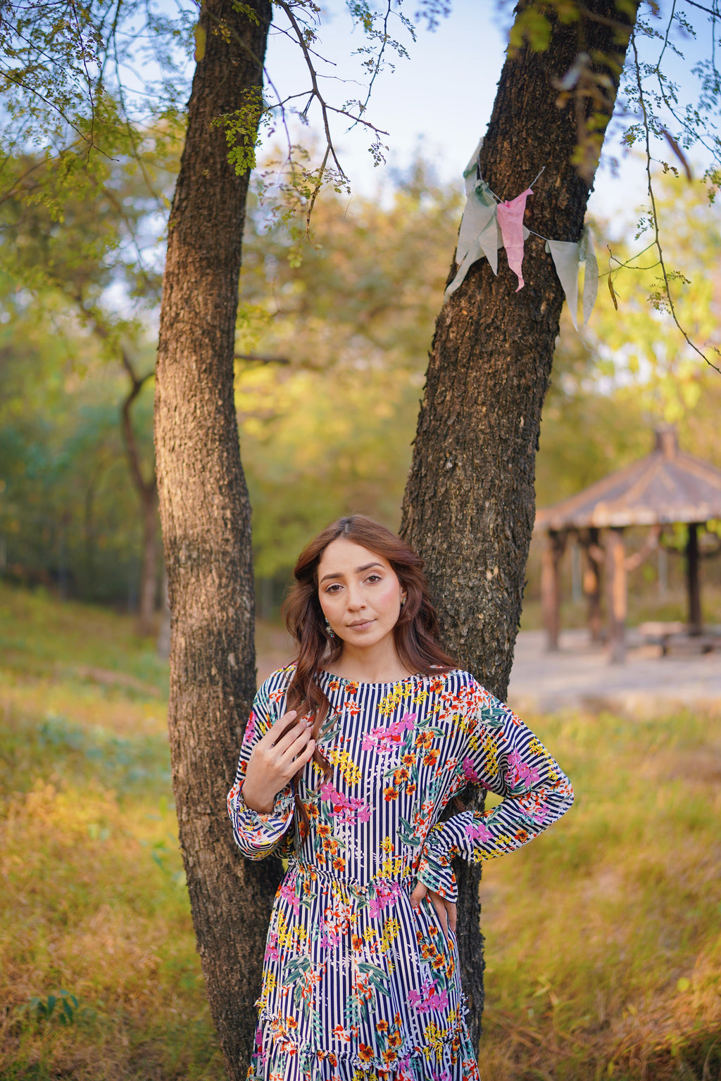 NURA – Noir Bloom - Frock