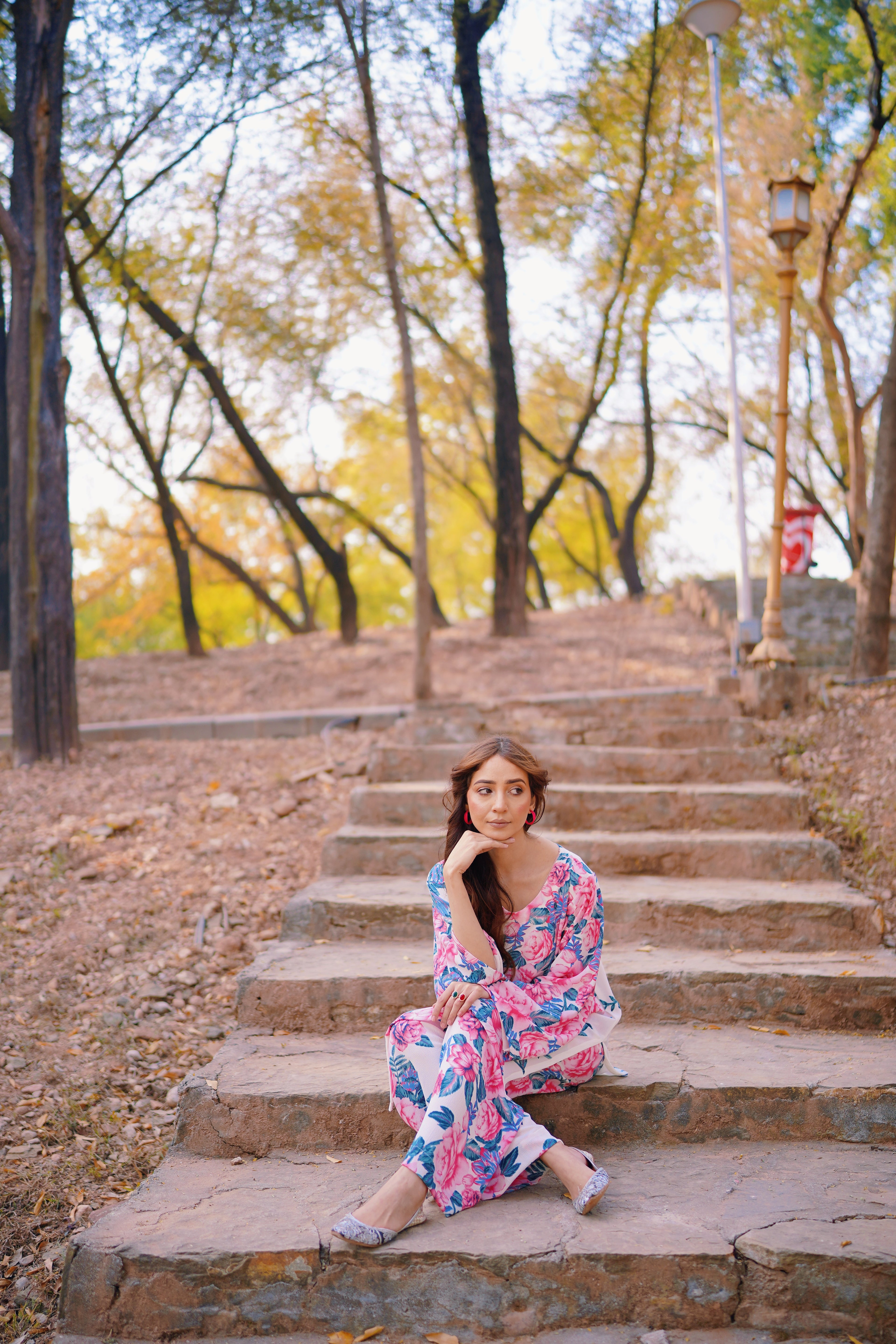 ELARA — White Floral Co-Ord Set